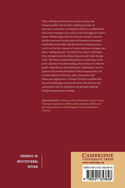 Produktbild: Policy-Making and Diversity in Europe