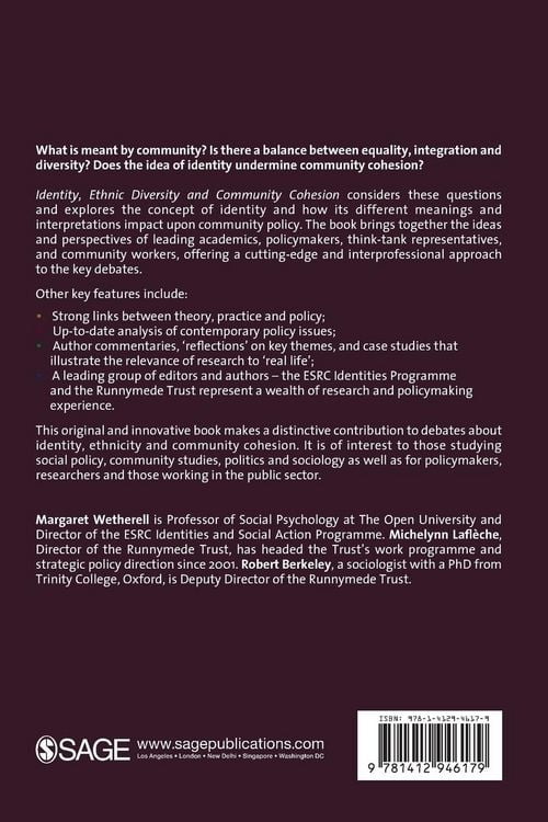 Produktbild: Identity, Ethnic Diversity and Community Cohesion