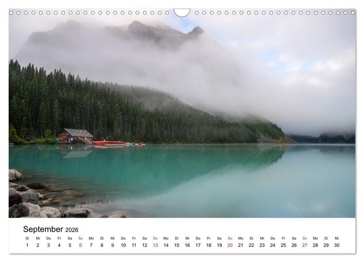 Produktbild: Fernweh Kanada - Naturerlebnis Rocky Mountains (Wandkalender 2026 DIN A3 quer), CALVENDO Monatskalender