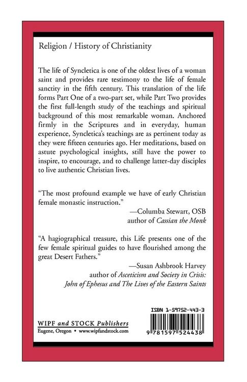 Produktbild: The Life and Regimen of the Blessed and Holy Syncletica, Part One