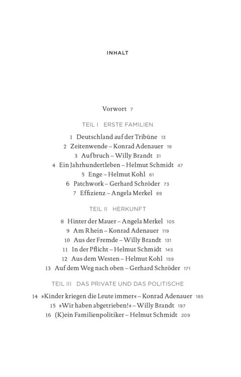 Produktbild: Die Kanzler und ihre Familien