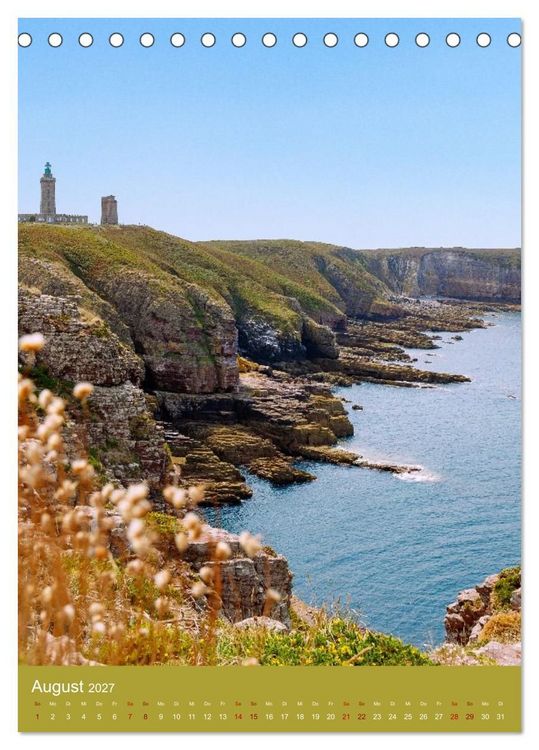 Produktbild: Facetten der Bretagne. Granit, Meer und Geschichte (Tischkalender 2027 DIN A5 hoch), CALVENDO Monatskalender