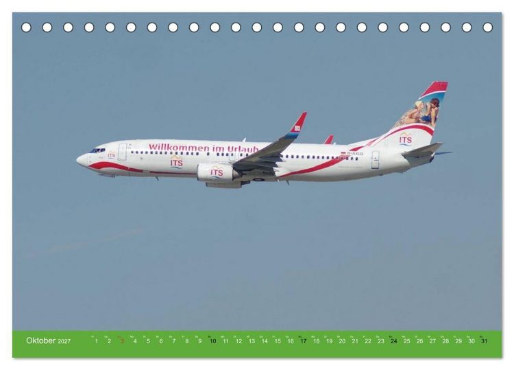Produktbild: Die sch&ouml;nsten Flugzeug-Bemalungen (Tischkalender 2027 DIN A5 quer), CALVENDO Monatskalender