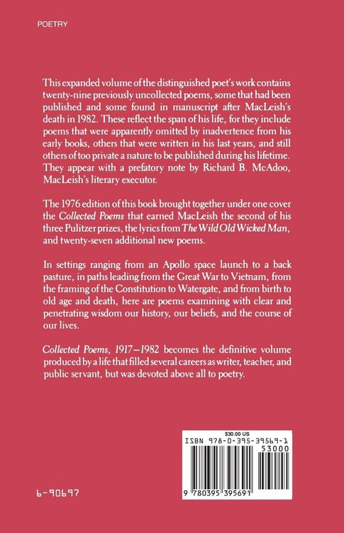 Produktbild: Collected Poems 1917 to 1982
