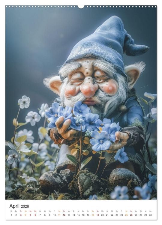 Produktbild: Zwerge und Wichtel (hochwertiger Premium Wandkalender 2026 DIN A2 hoch), Kunstdruck in Hochglanz