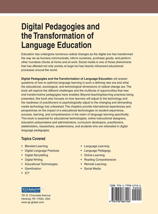 Produktbild: Digital Pedagogies and the Transformation of Language Education
