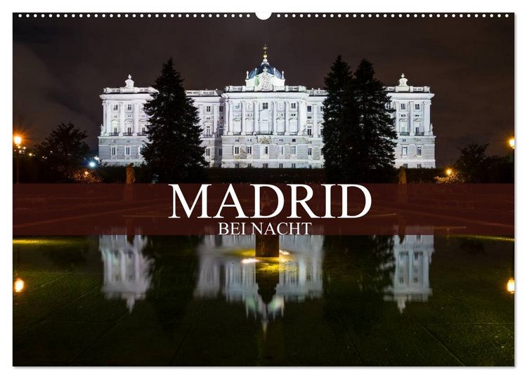 Produktbild: Madrid bei Nacht (Wandkalender 2026 DIN A2 quer), CALVENDO Monatskalender