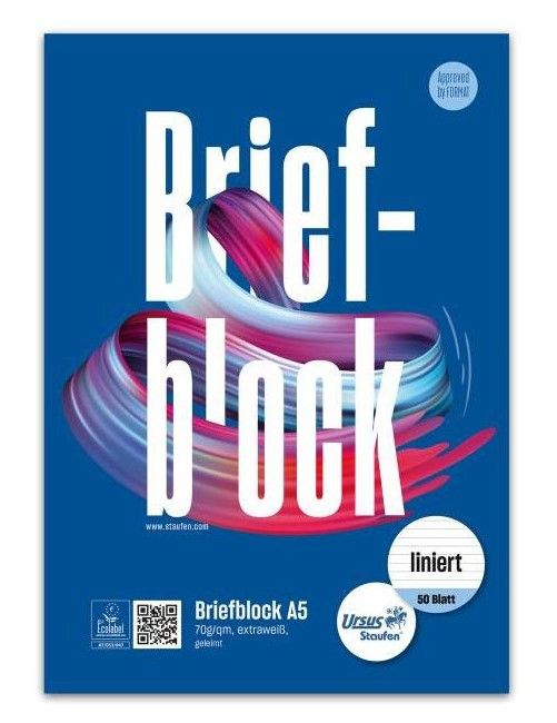 Produktbild: Briefblock A5 50BL liniert