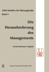 Produktbild: Die Herausforderung des Managements im internationalen Vergleich
