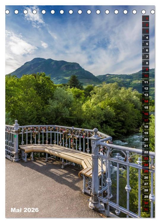 Produktbild: Stadtherz BOZEN (Tischkalender 2026 DIN A5 hoch), CALVENDO Monatskalender