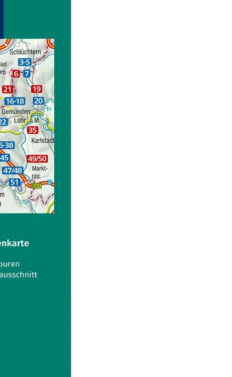 Produktbild: KOMPASS Wanderf&uuml;hrer Spessart, 65 Touren mit Extra-Tourenkarte