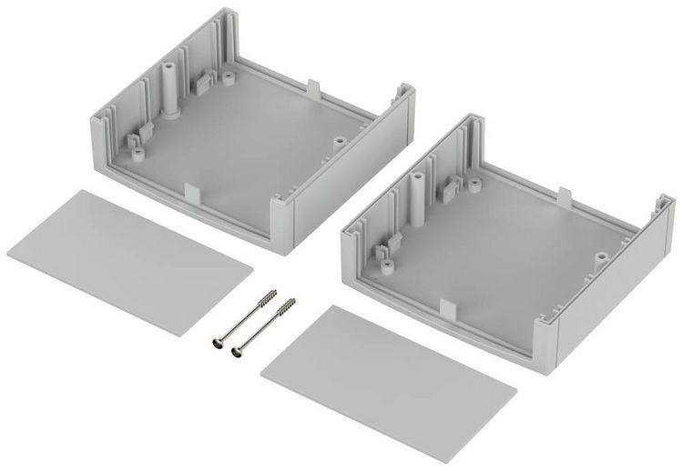 Produktbild: Bopla UNIMAS U 110 26110000 Elektronikgeh&auml;use 110 x 107 x 60 Polystyrol (EPS) Lichtgrau (RAL 7035) 1 St.