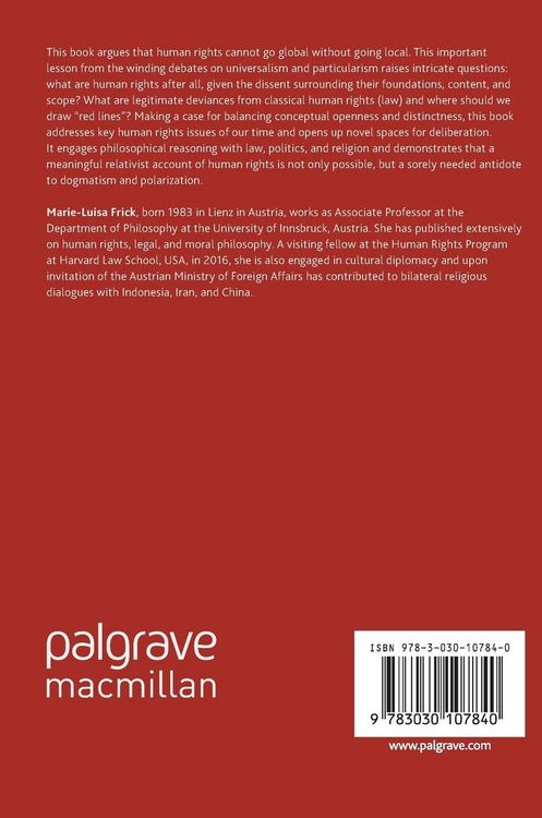 Produktbild: Human Rights and Relative Universalism