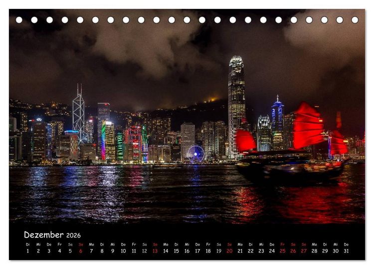 Produktbild: Leuchtende St&auml;dte (Tischkalender 2026 DIN A5 quer), CALVENDO Monatskalender