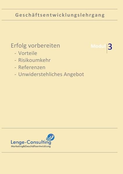 Produktbild: Gesch&auml;ftsentwicklungslehrgang: Modul 1 Nischenmarketing