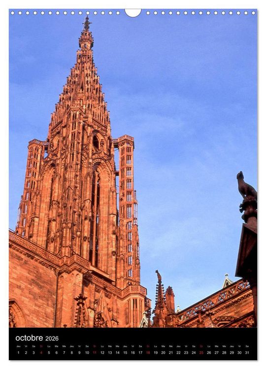 Produktbild: Collection Ville STRASBOURG (Calendrier mural 2026 DIN A3 horizontal), CALVENDO calendrier mensuel