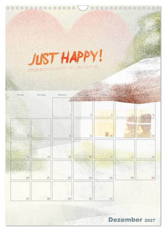 Produktbild: Liebe macht gl&uuml;cklich (Wandkalender 2027 DIN A3 hoch), CALVENDO Monatskalender