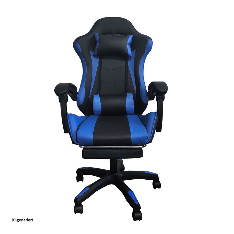 Produktbild: HTI-Living Schreibtischstuhl Krit Relax Schwarz-Blau Schreibtischstuhl Krit Relax Schwarz-Blau
