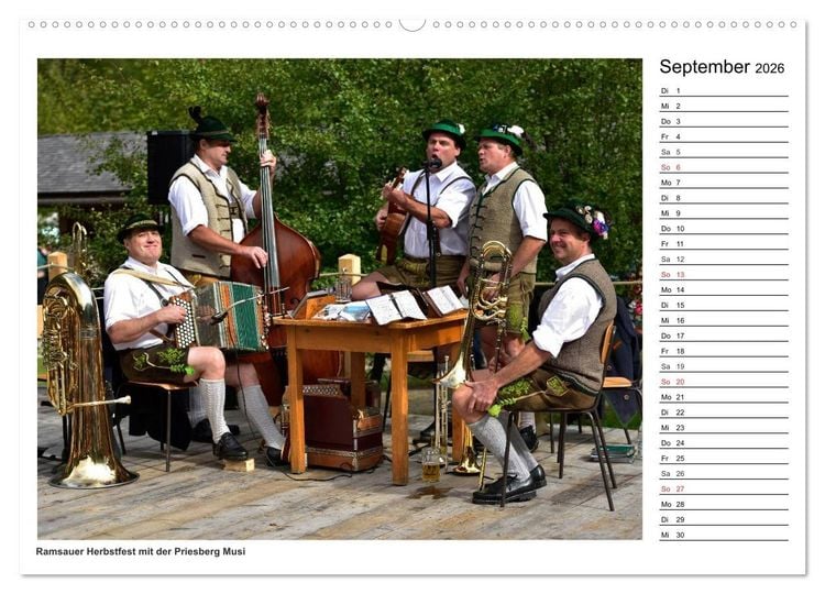 Produktbild: Servus im Bergsteigerdorf Ramsau (Wandkalender 2026 DIN A2 quer), CALVENDO Monatskalender