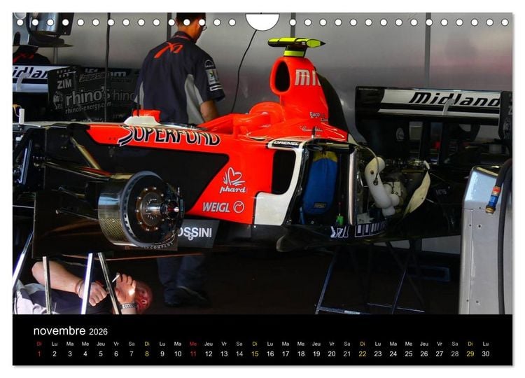 Produktbild: Stands de Formule 1 (Calendrier mural 2026 DIN A4 vertical), CALVENDO calendrier mensuel