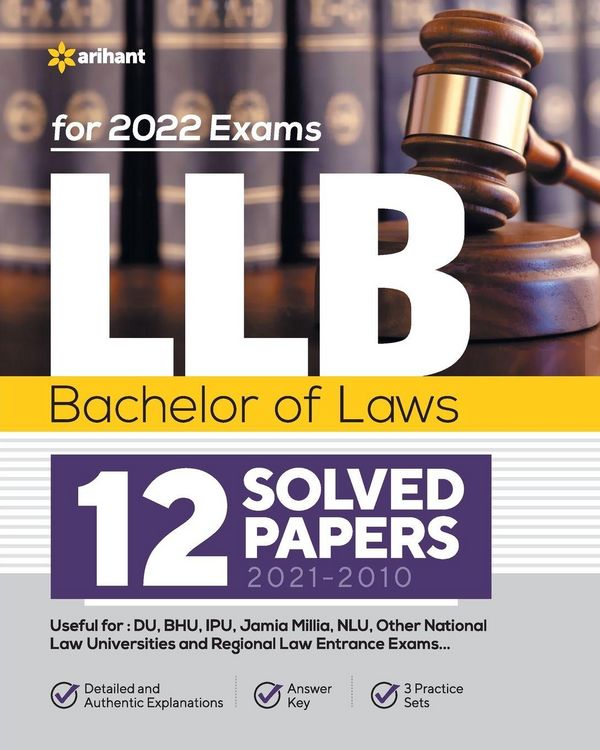 Produktbild: LLB Bachelor of Laws 12 Solved Papers (2021-2010) For 2022 Exams