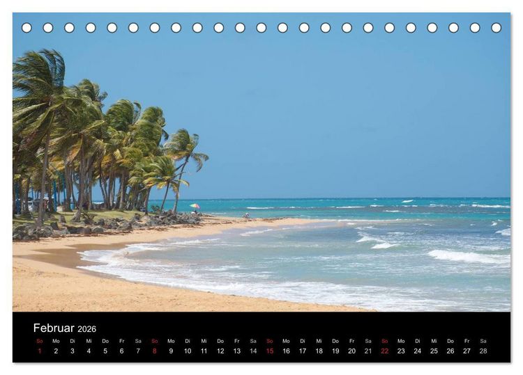 Produktbild: Trauminsel Puerto Rico (Tischkalender 2026 DIN A5 quer), CALVENDO Monatskalender