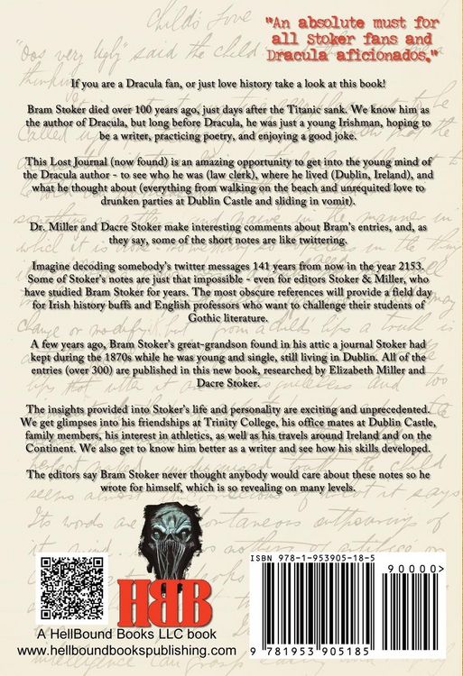 Produktbild: The Lost Journal of Bram Stoker
