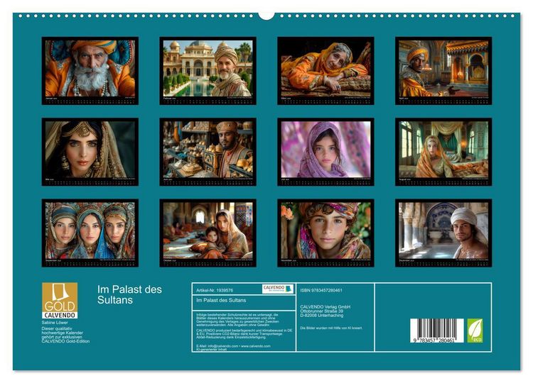 Produktbild: Im Palast des Sultans (hochwertiger Premium Wandkalender 2026 DIN A2 quer), Kunstdruck in Hochglanz