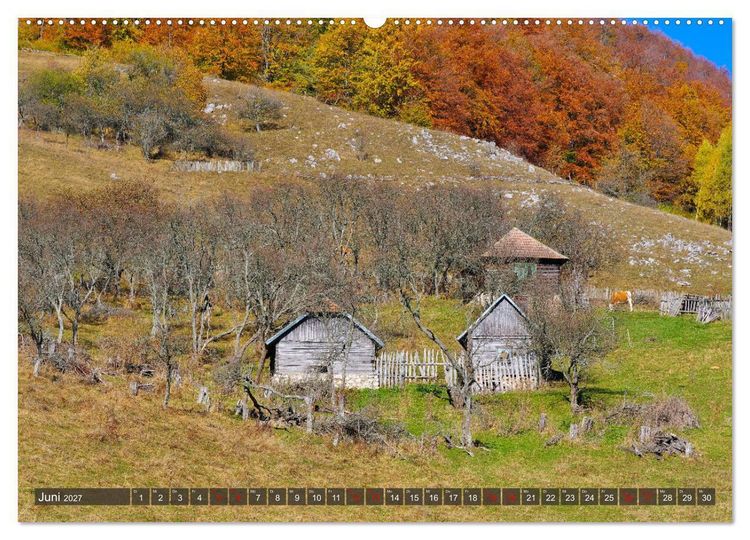 Produktbild: Fundatura Ponorului - Auf dem Via Transilvanica durch die Karpaten (hochwertiger Premium Wandkalender 2027 DIN A2 quer), Kunstdruck in Hochglanz