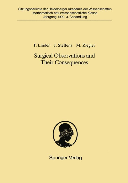Produktbild: Surgical Observations and Their Consequences