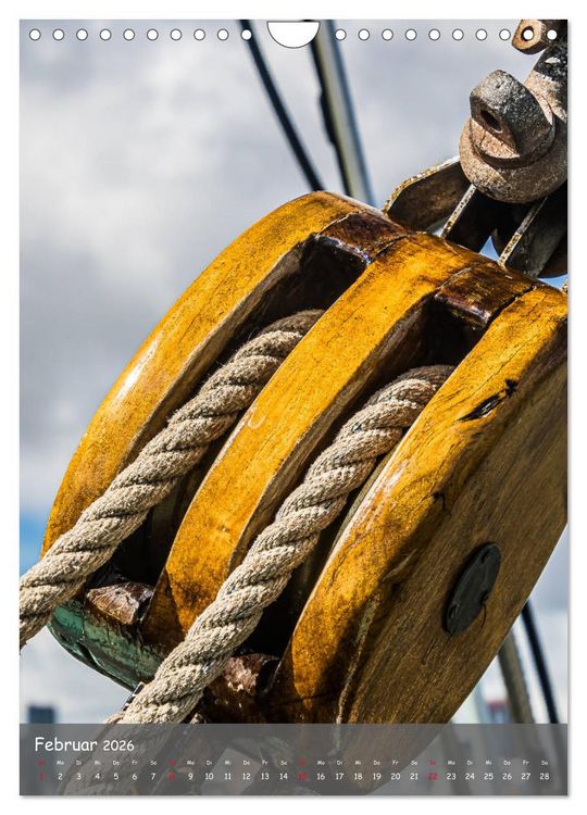 Produktbild: Maritime Details klassischer Yachten (Wandkalender 2026 DIN A4 hoch), CALVENDO Monatskalender