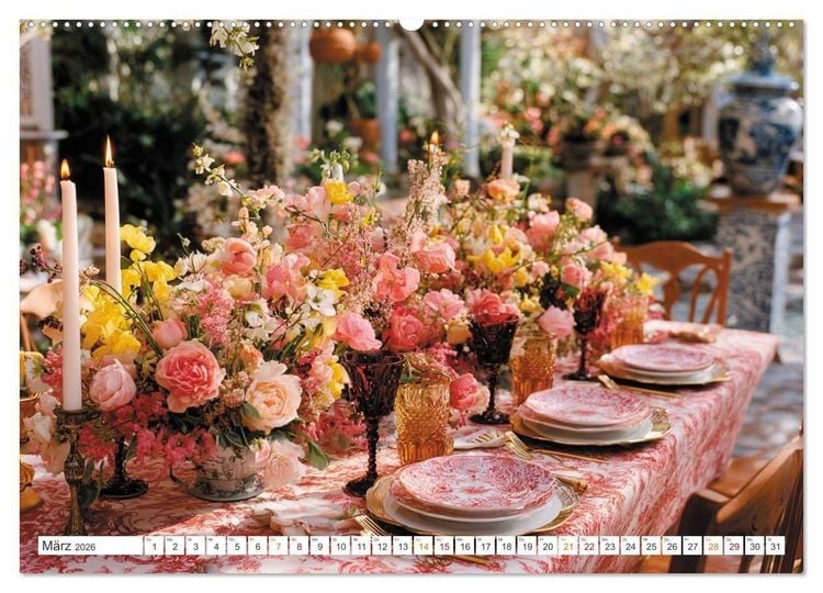 Produktbild: Kulinarische Eleganz (Wandkalender 2026 DIN A2 quer), CALVENDO Monatskalender