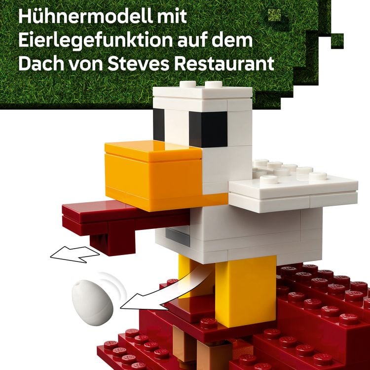Produktbild: LEGO Minecraft 21273 Angriff des Ghast-Ballons, Kinder Geschenk, DIY Set