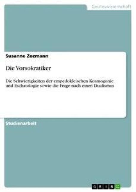 Produktbild: Die Vorsokratiker