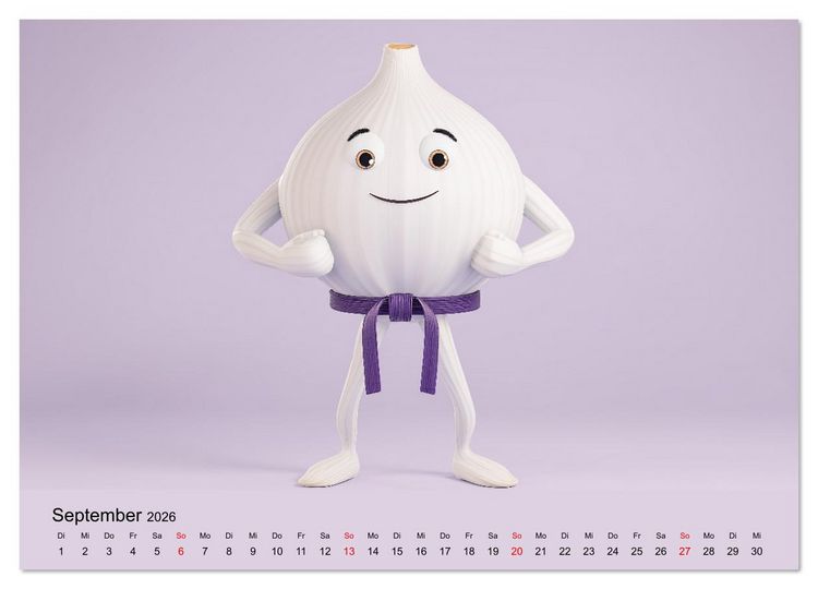 Produktbild: Esse ich nicht! Der freche Kinderkalender mit Obst & Gem&uuml;se (hochwertiger Premium Wandkalender 2026 DIN A2 quer), Kunstdruck in Hochglanz