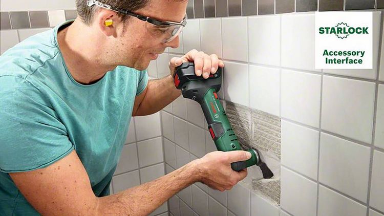 Produktbild: Bosch Home and Garden UniversalMulti 18V-32 0603105000 Akku-Multifunktionswerkzeug