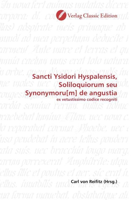 Produktbild: Sancti Ysidori Hyspalensis, Soliloquiorum seu Synonymoru[m] de angustia