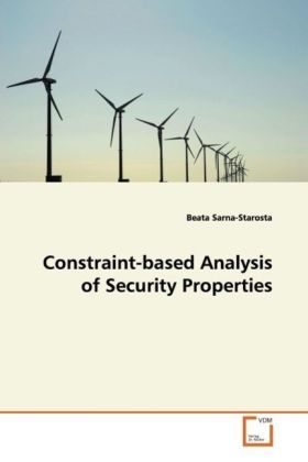 Produktbild: Sarna-Starosta Beata: Constraint-based Analysis of Security
