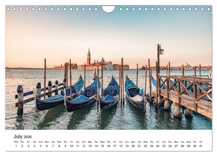 Produktbild: Beautiful Venice (Wall Calendar 2026 DIN A4 landscape), CALVENDO 12 Month Wall Calendar