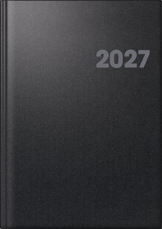 Produktbild: BRUNNEN 1076361907 Buchkalender Mod. 763 2027 A4, Kunststoff, vulkanschwarz