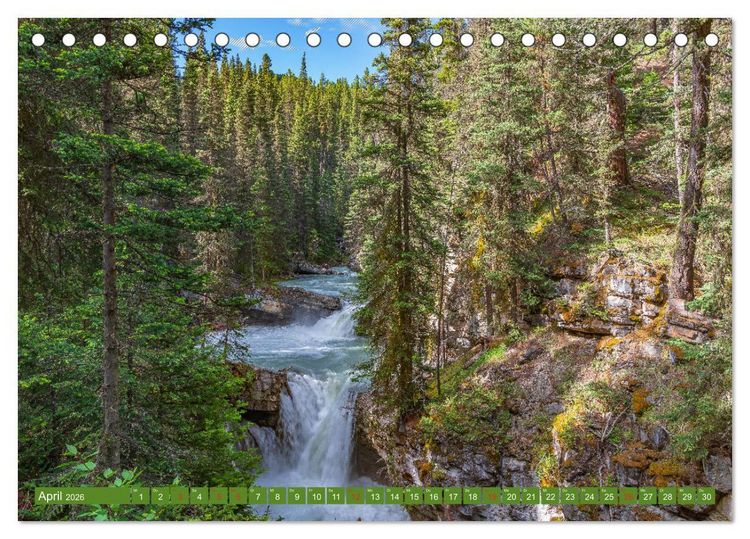 Produktbild: Unterwegs in Kanadas Westen (Tischkalender 2026 DIN A5 quer), CALVENDO Monatskalender