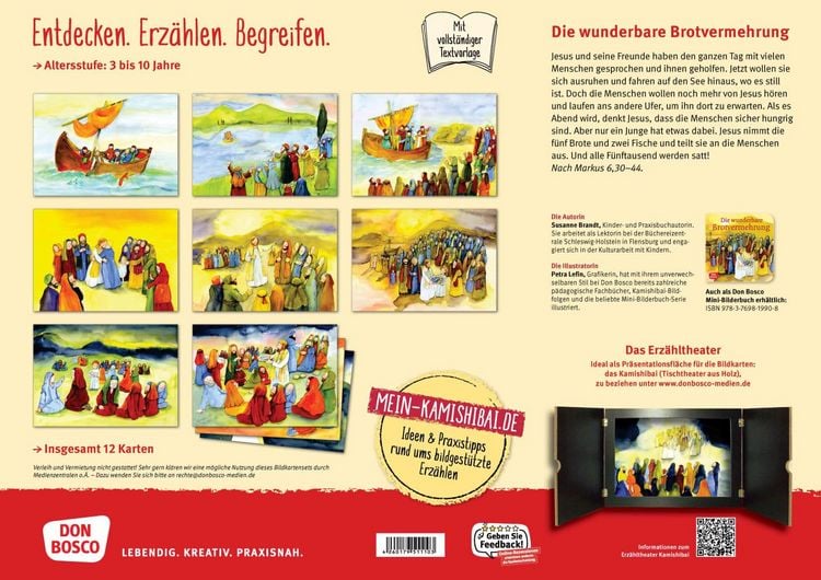 Produktbild: Die wunderbare Brotvermehrung. Kamishibai Bildkartenset.