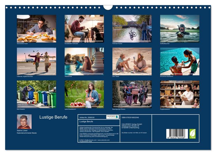 Produktbild: Lustige Berufe (Wandkalender 2026 DIN A3 quer), CALVENDO Monatskalender