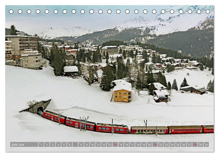 Produktbild: AROSA im Winter (Tischkalender 2026 DIN A5 quer), CALVENDO Monatskalender