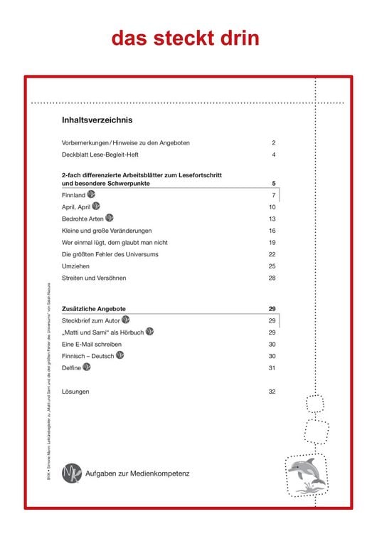 Produktbild: Lekt&uuml;rebegleiter &ndash; kompakt und differenziert: Matti und Sami und die drei gr&ouml;&szlig;ten Fehler des Universums