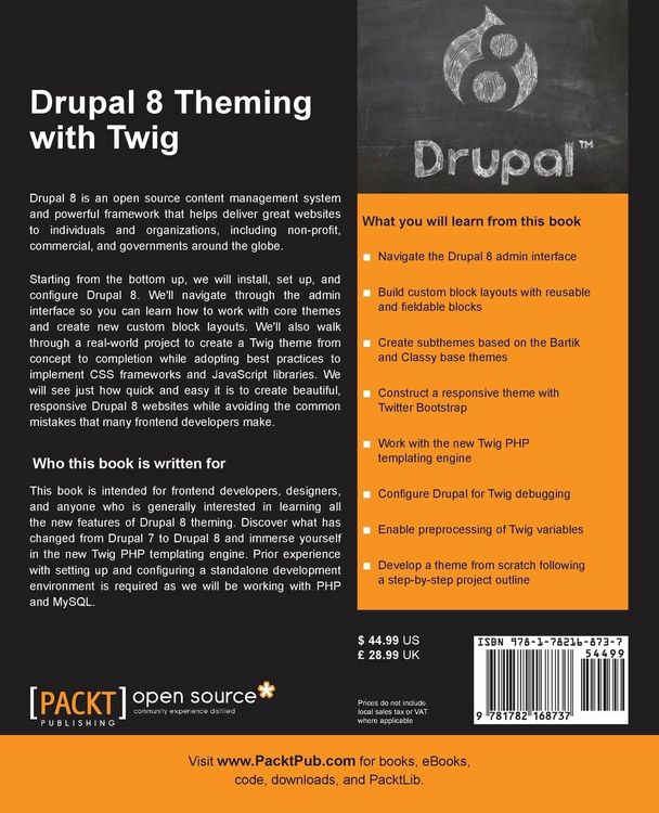 Produktbild: Drupal 8 Theming with Twig