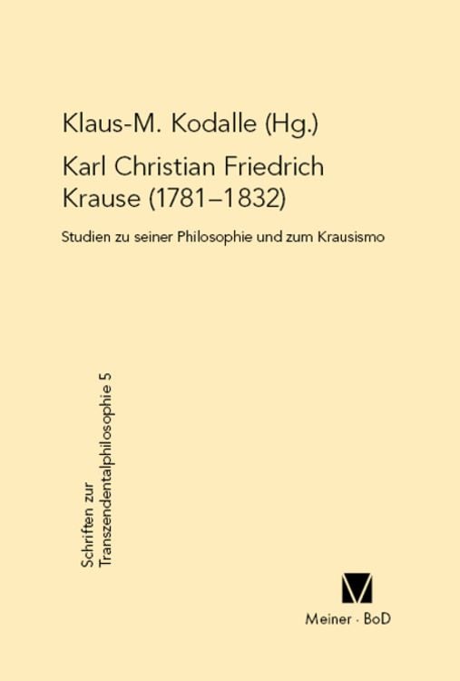 Produktbild: Karl Christian Friedrich Krause (1781-1832)
