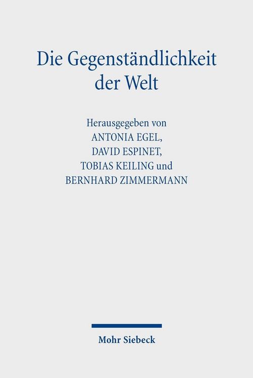 Produktbild: Die Gegenst&auml;ndlichkeit der Welt