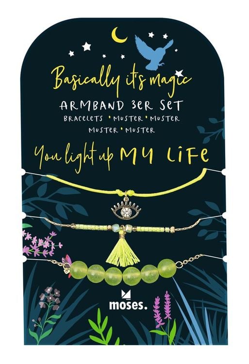 Produktbild: Basically it's magic Armbänder 3er Set Gelb
