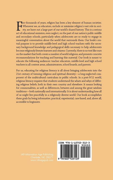 Produktbild: Teaching Adolescents Religious Literacy in a Post-9/11 World (Hc)